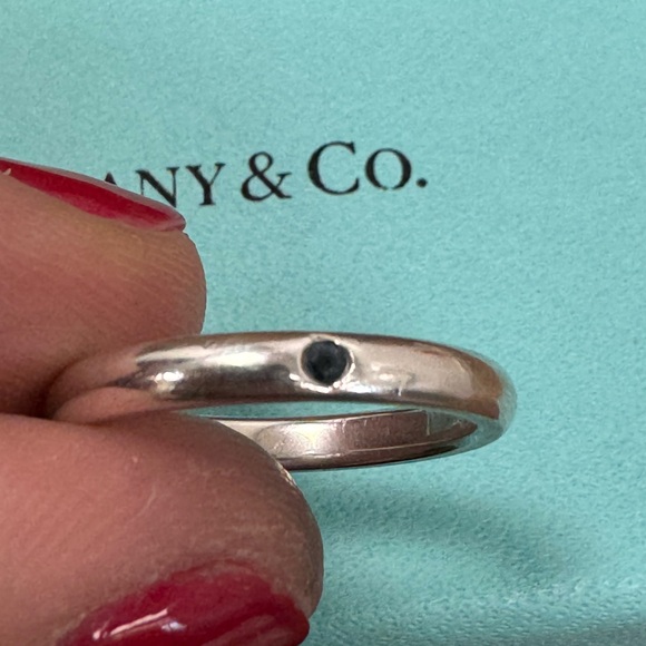 Tiffany & Co. 925 Peretti Sterling Solver
Sapphire Stacking Band Ring - Picture 2 of 5